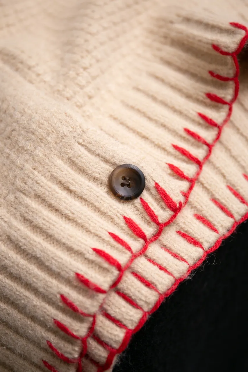 vivienne west wood Queen Mother West 25 Saturn red label limited classic scarf wool knitted short cardigan sweater S M L